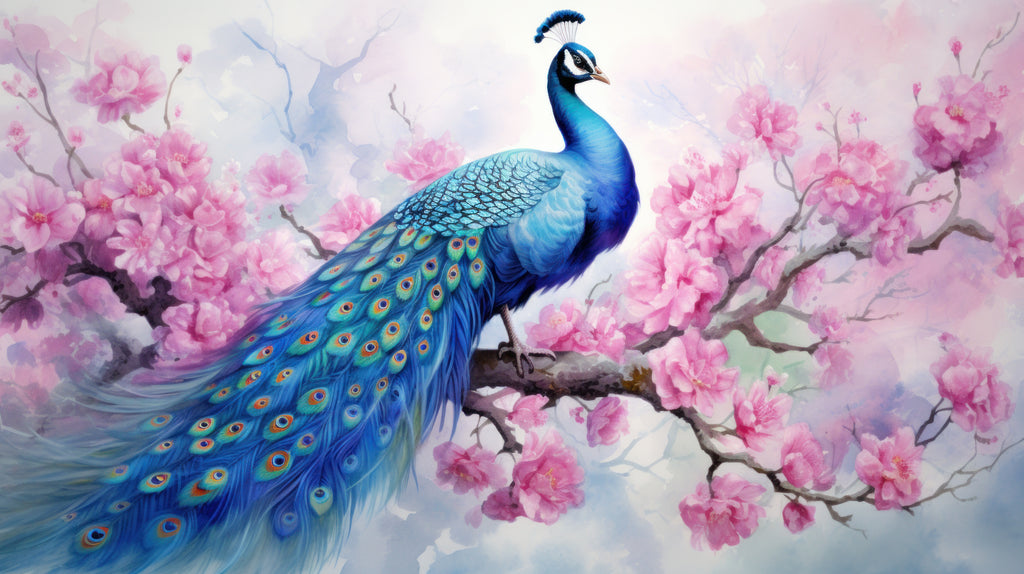 Framed 1 Panel - Peacock