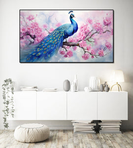 Framed 1 Panel - Peacock