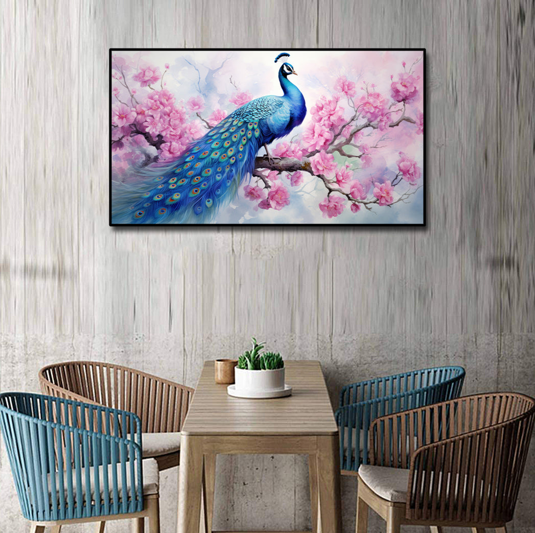 Framed 1 Panel - Peacock