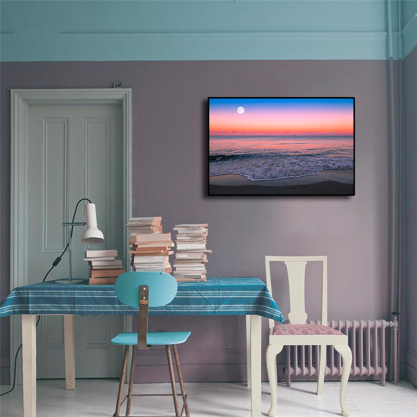 Pine Stretched  Framed 1 Panel - Moonrise