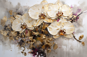 Framed 1 Panel - Golden Orchid