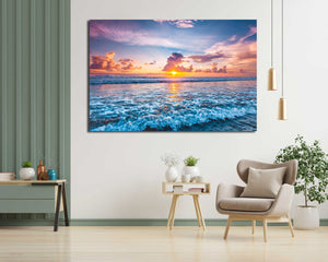 Framed 1 Panel - Sunset Over the Ninety Mile Beach