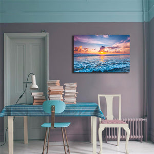 Pine Stretched  Framed 1 Panel - Sunset Over the Ninety Mile Beach