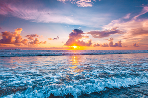 Framed 1 Panel - Sunset Over the Ninety Mile Beach