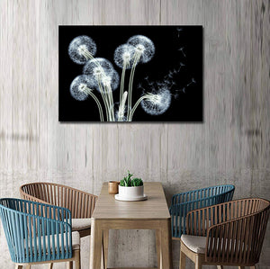 Pine Stretched  Framed 1 Panel - Dandelion