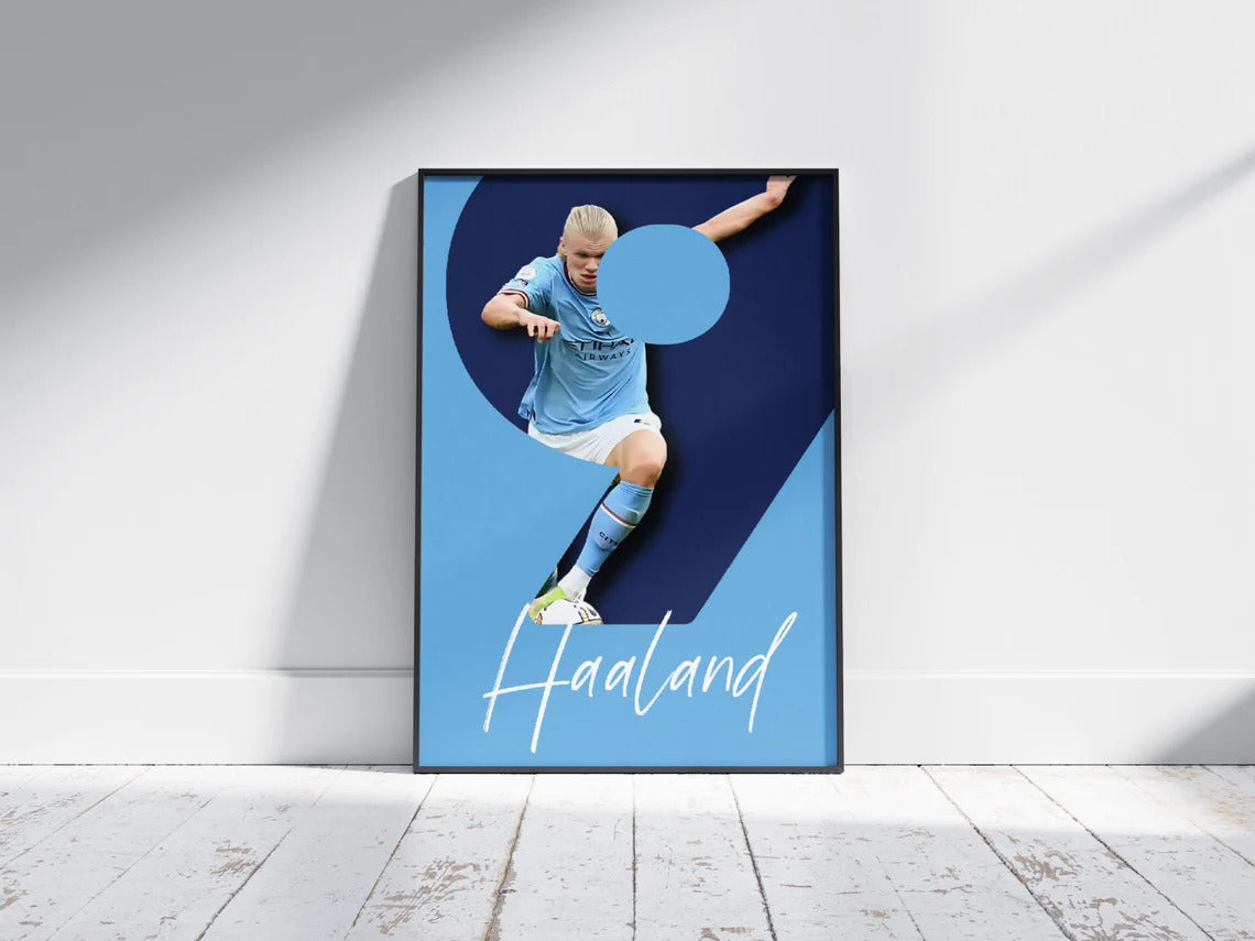 Framed 6 Panels - Football Stars