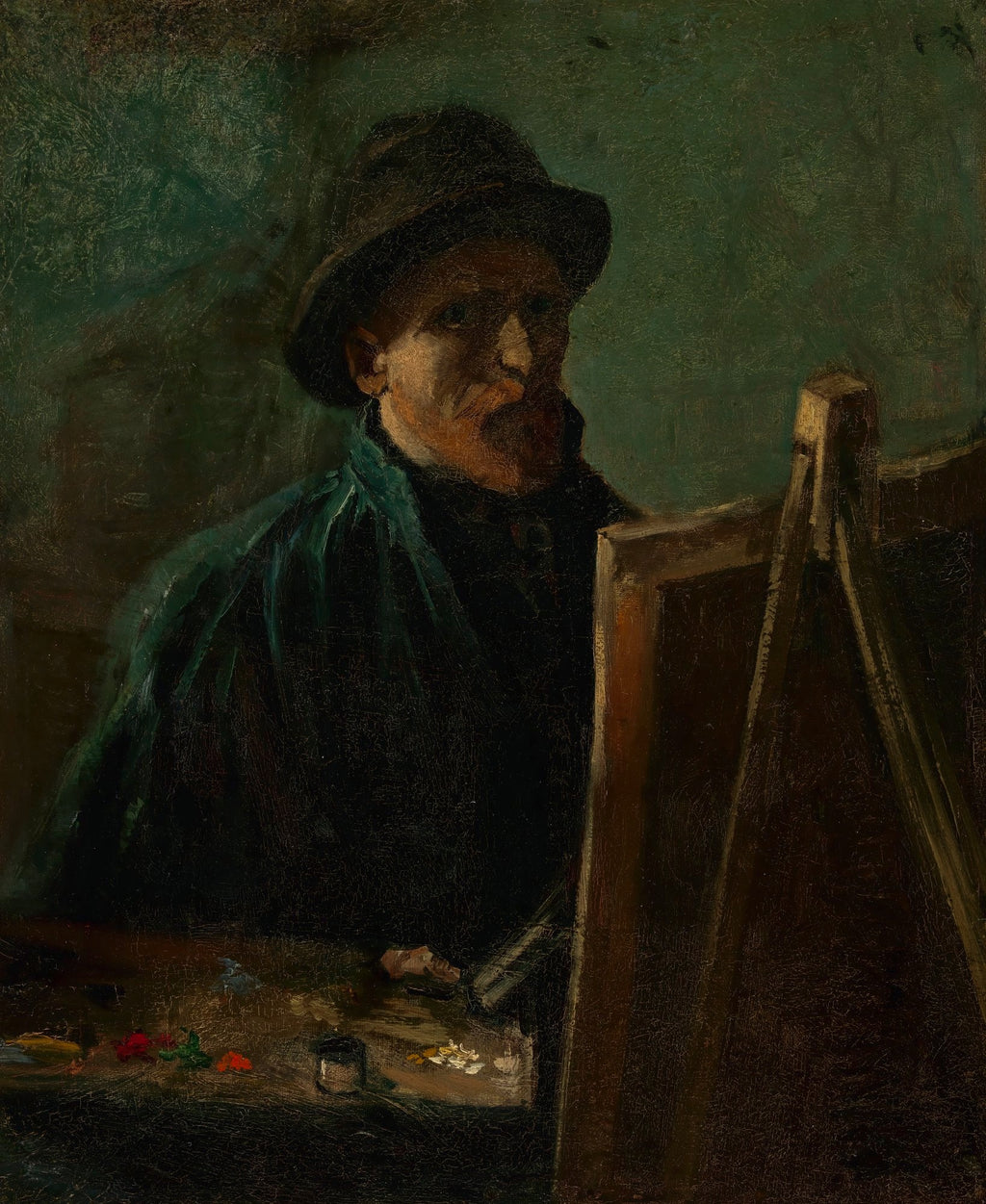 Framed 1 Panel - Vincent van Gogh, Self-Portrait as a Painter (1886)