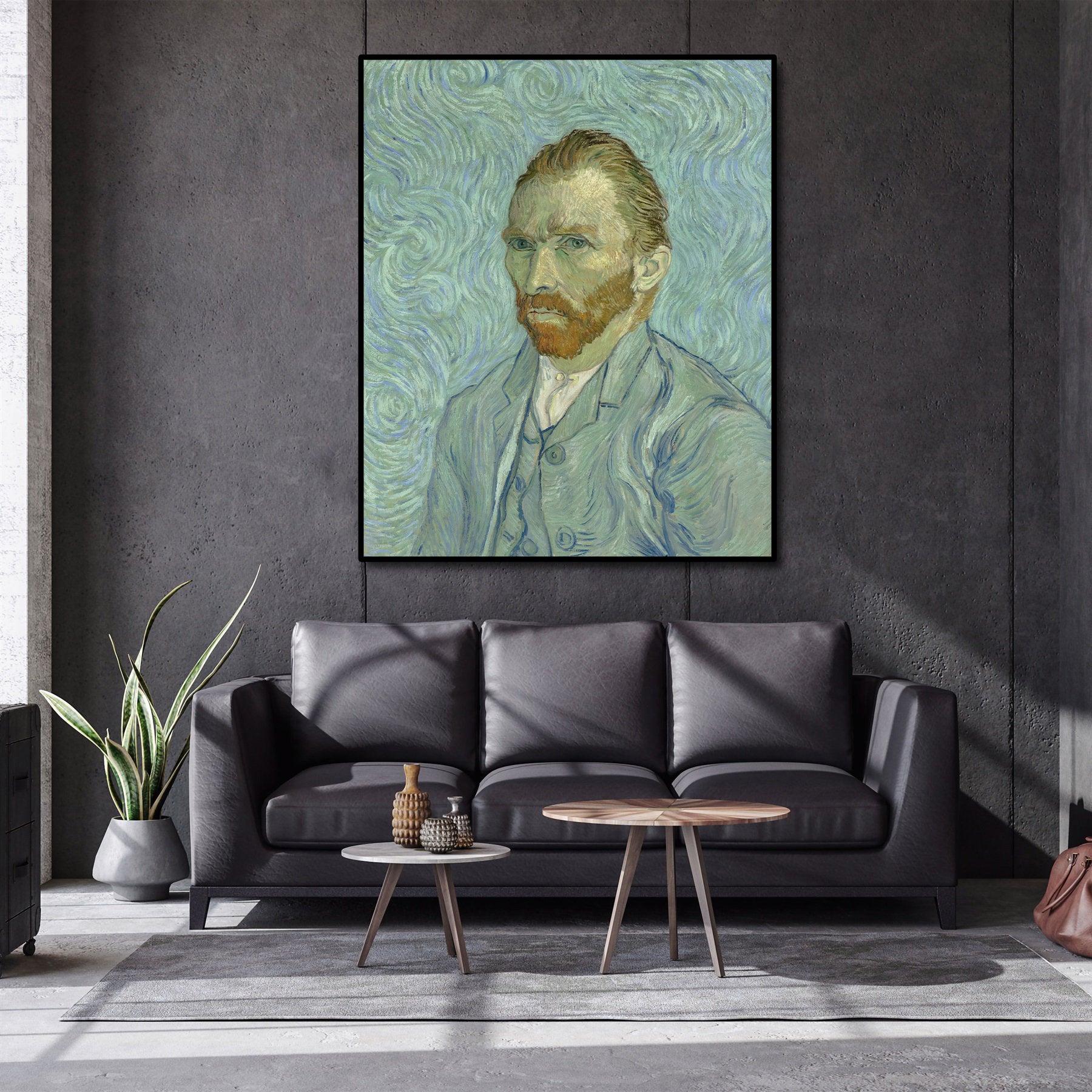 Pine Stretched  Framed 1 Panel - Vincent van Gogh, Self-Portrait as a Painter