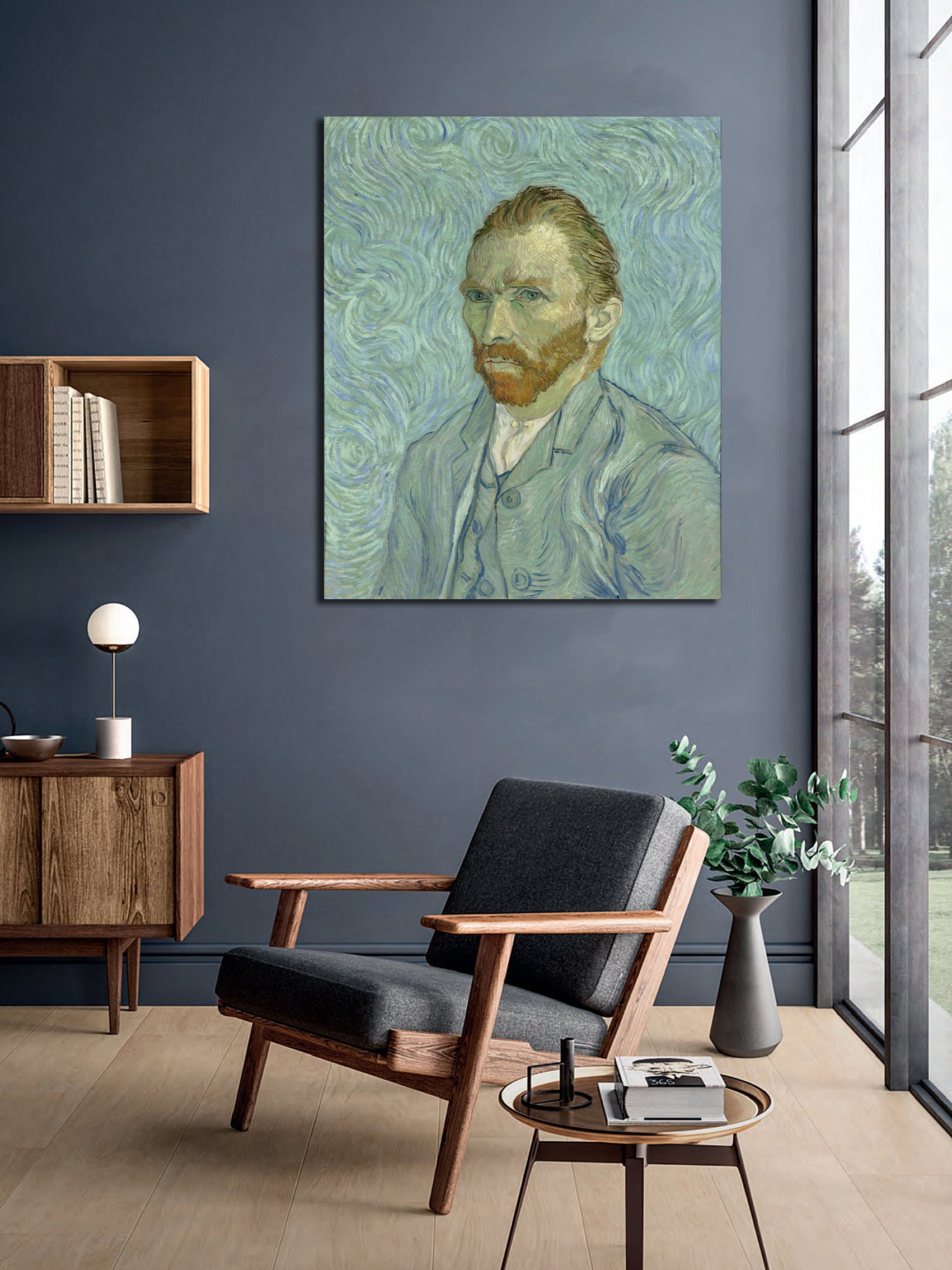Pine Stretched  Framed 1 Panel - Vincent van Gogh, Self-Portrait as a Painter