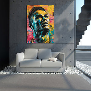 Pine Stretched  Framed 1 Panel - Cristiano Ronaldo
