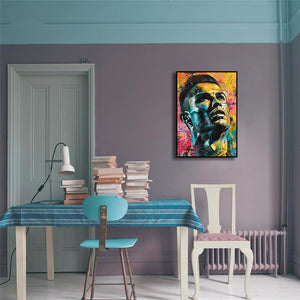Pine Stretched  Framed 1 Panel - Cristiano Ronaldo