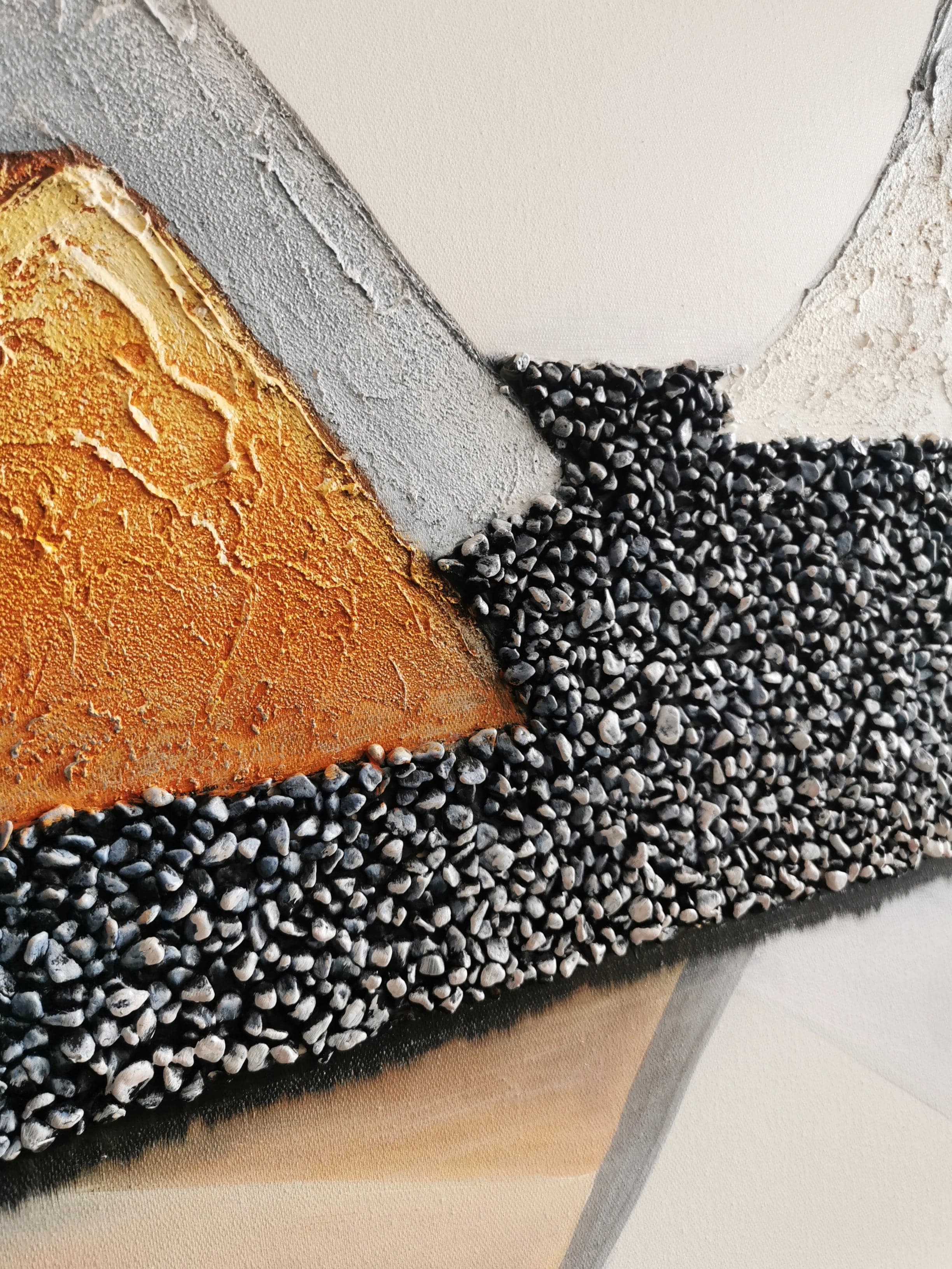 Pine Stretched  Framed 3 Panels - Acrylic Painting - Mountain