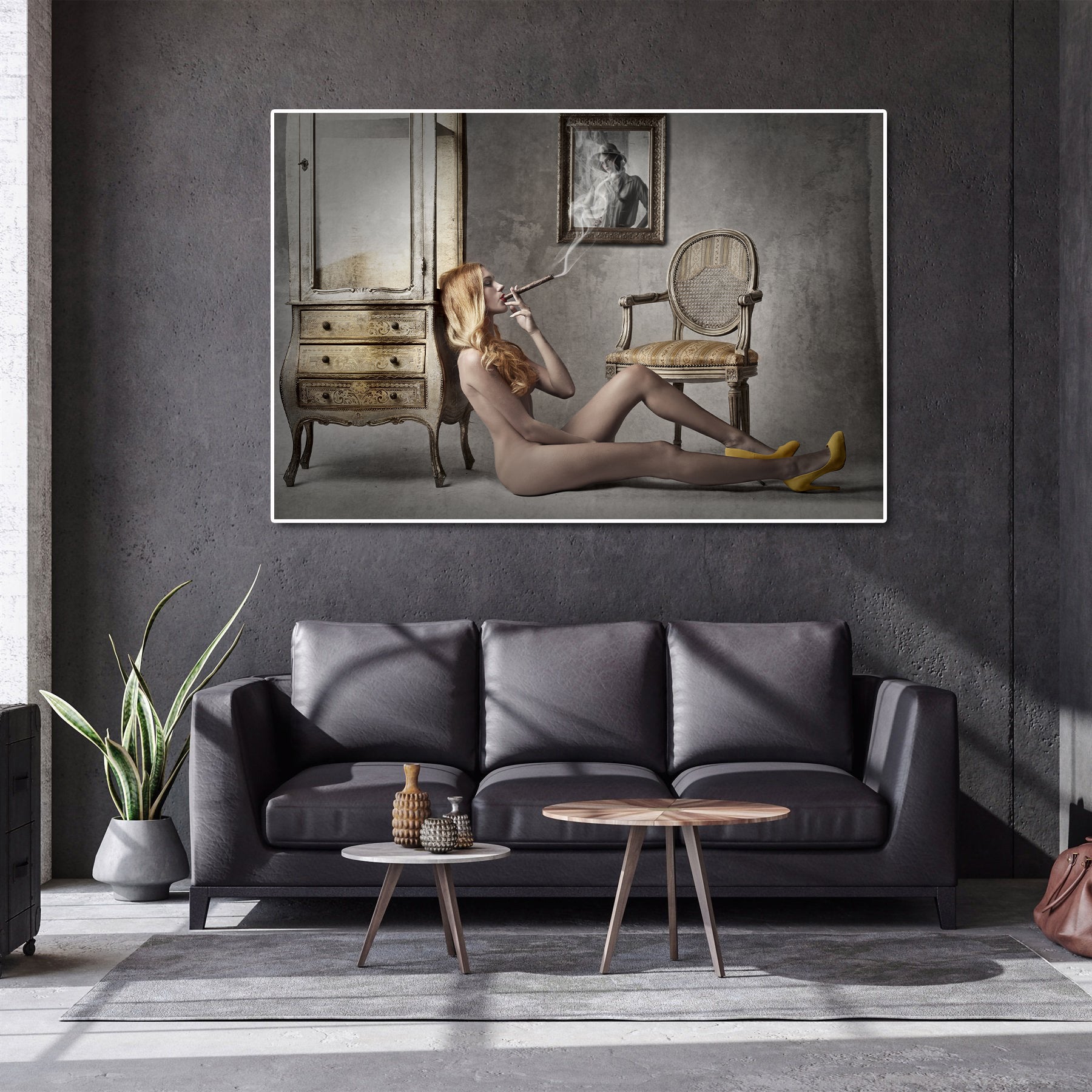 Modern Pop Art Canvas Wall Art Print Poster | Home Decor | Stretched 1 Panel - Enjoy Alone