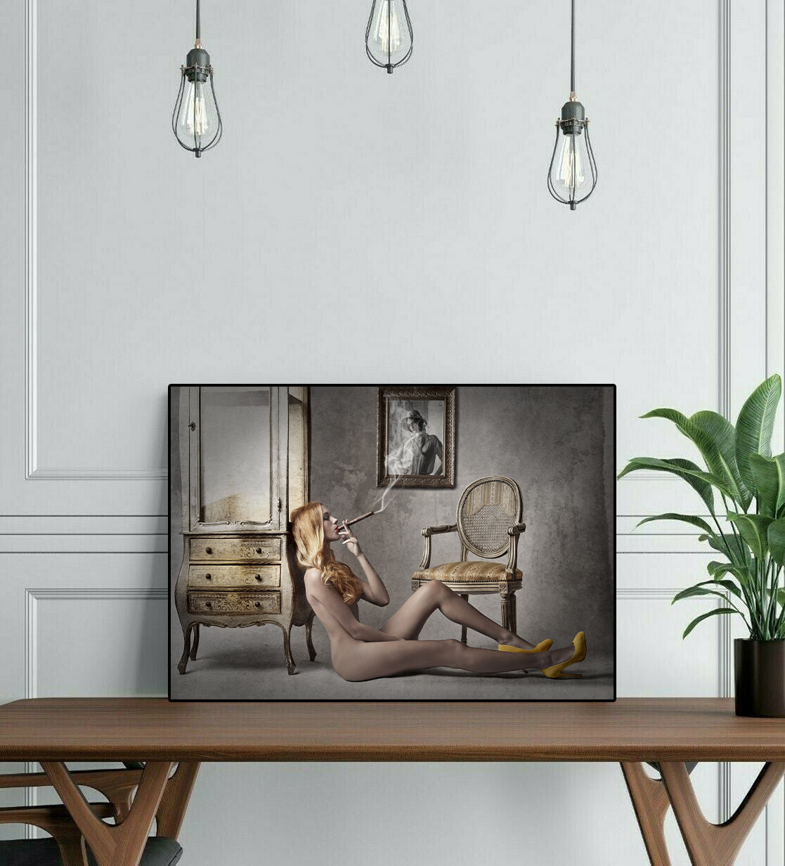 Modern Pop Art Canvas Wall Art Print Poster | Home Decor | Stretched 1 Panel - Enjoy Alone