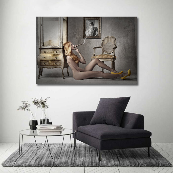 Modern Pop Art Canvas Wall Art Print Poster | Home Decor | Stretched 1 Panel - Enjoy Alone