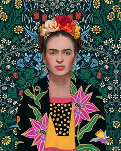 Pine Stretched  Framed 1 Panel - Frida inspiration