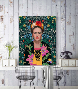 Pine Stretched  Framed 1 Panel - Frida inspiration