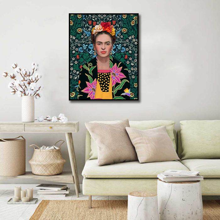 Pine Stretched  Framed 1 Panel - Frida inspiration