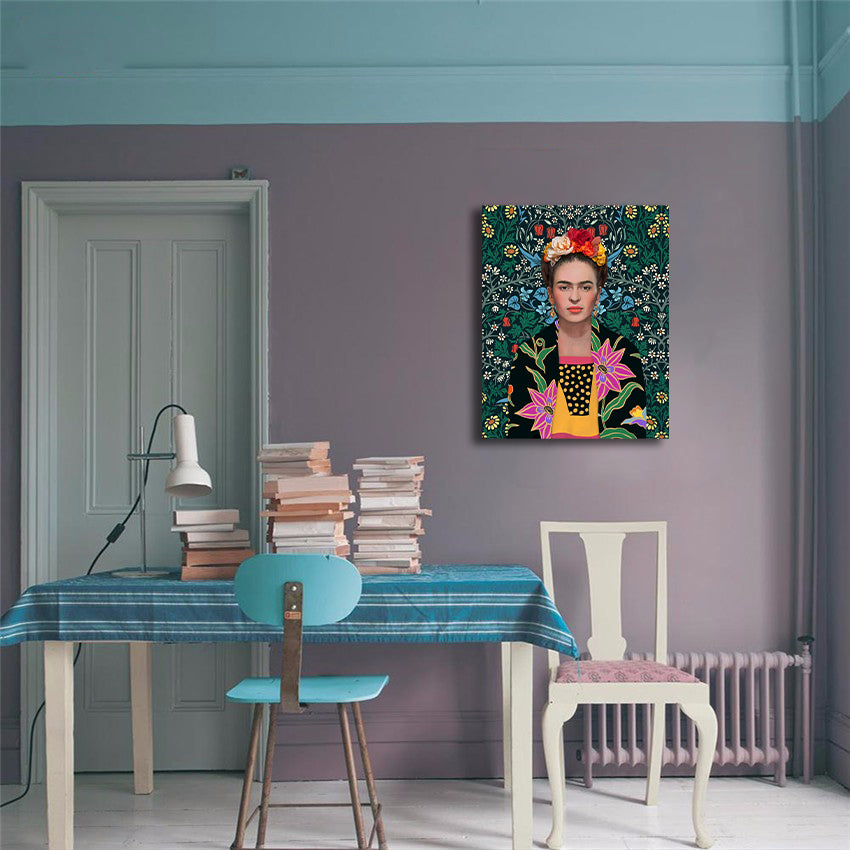 Pine Stretched  Framed 1 Panel - Frida inspiration