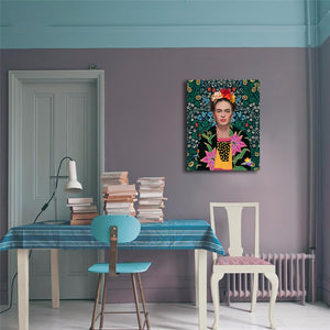 Pine Stretched  Framed 1 Panel - Frida inspiration