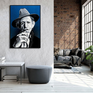 Framed 1 Panel - Keef (Keith Richards) Sketch