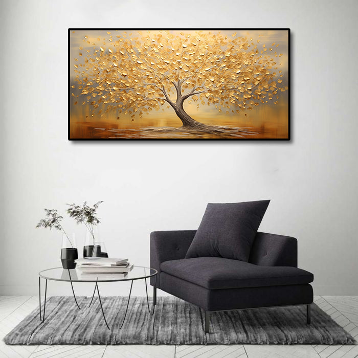 Framed 1 Panel - Golden Tree