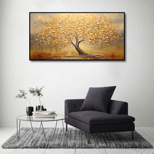 Framed 1 Panel - Golden Tree
