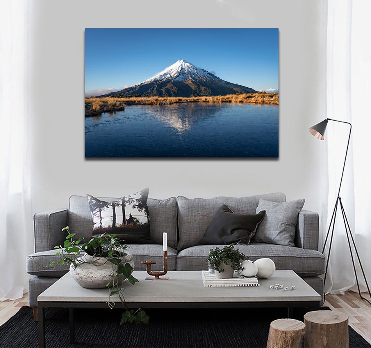 Framed 1 Panel - Mount Taranaki