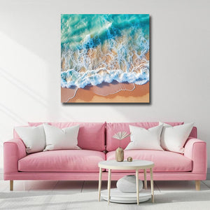 Pine Stretched  Framed 1 Panel - Wave