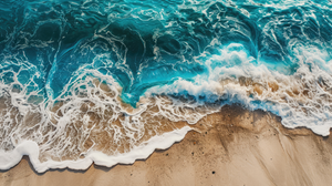 Pine Stretched  Framed 1 Panel - Wave