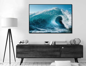 Pine Stretched  Framed 1 Panel - Wave