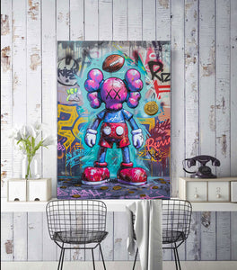 Framed 1 Panel - Kaws