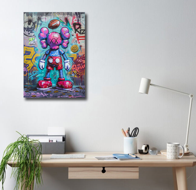Framed 1 Panel - Kaws