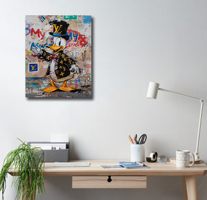 Pine Stretched  Framed 1 Panel - Donald Duck