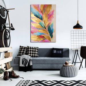 Framed 1 Panel - Luxurious Leaf Decorative