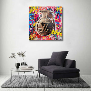 Pine Stretched  Framed 1 Panel - Brand Art