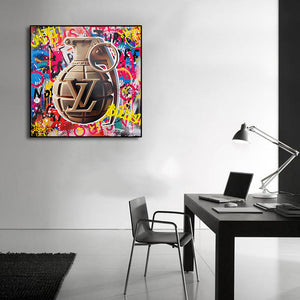 Pine Stretched  Framed 1 Panel - Brand Art