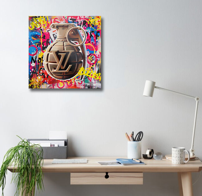Pine Stretched  Framed 1 Panel - Brand Art
