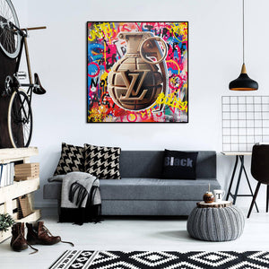 Pine Stretched  Framed 1 Panel - Brand Art