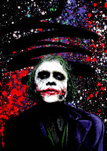 Pine Stretched  Framed 1 Panel - The Joker