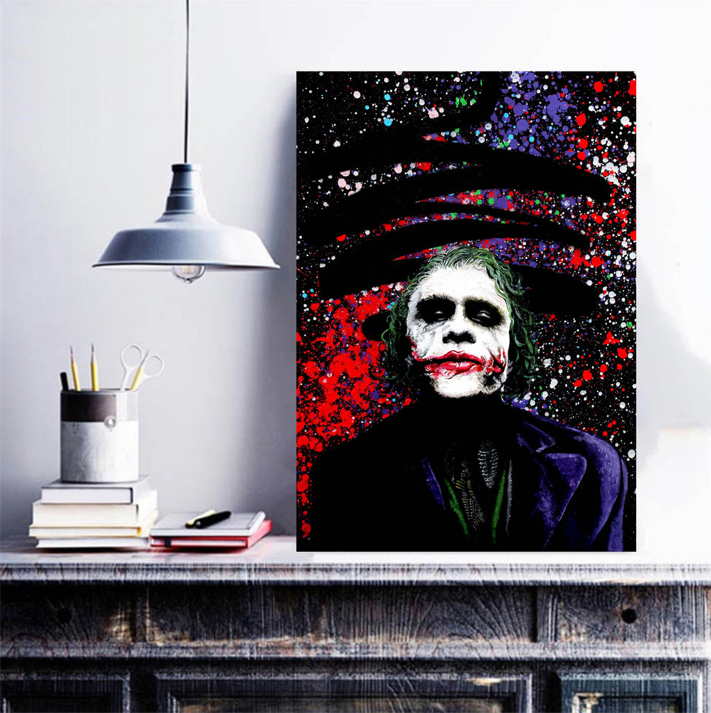 Pine Stretched  Framed 1 Panel - The Joker