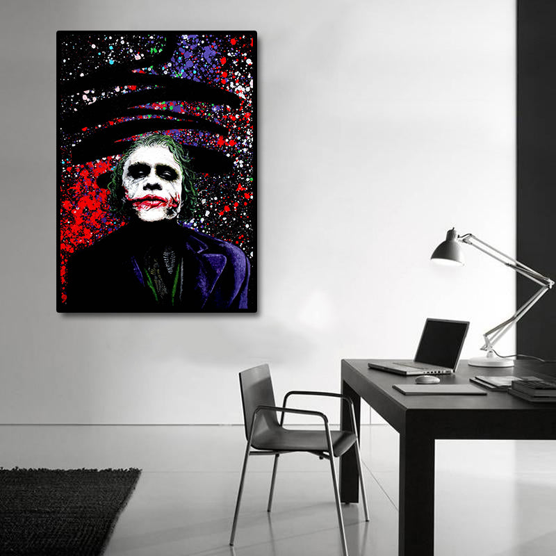 Pine Stretched  Framed 1 Panel - The Joker