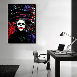 Pine Stretched  Framed 1 Panel - The Joker