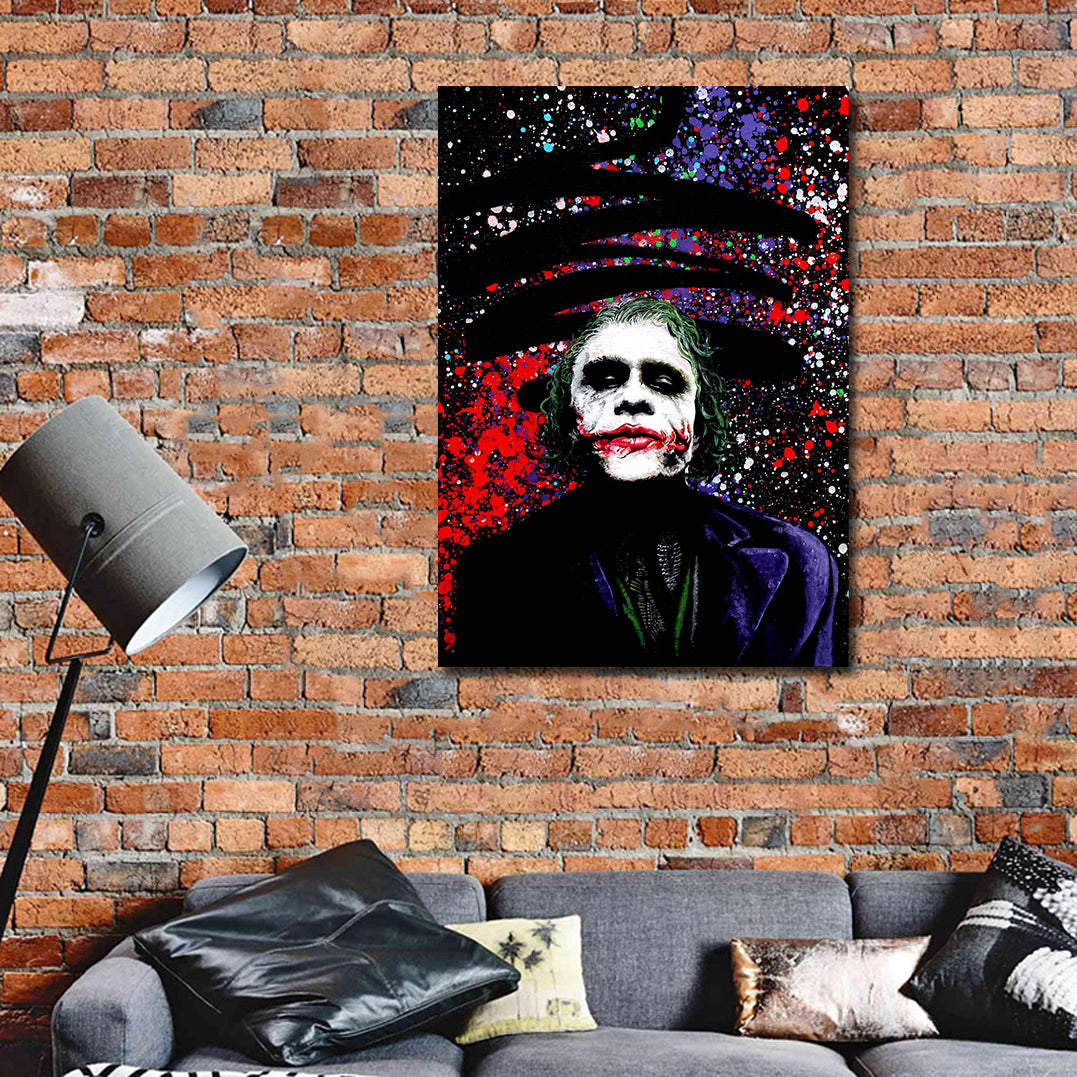 Pine Stretched  Framed 1 Panel - The Joker