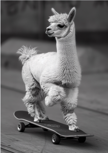 Pine Stretched  Framed 3 Panels - Alpaca Skateboarding