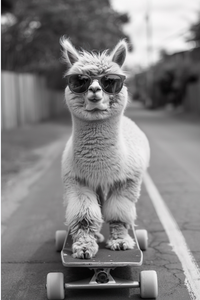 Pine Stretched  Framed 3 Panels - Alpaca Skateboarding