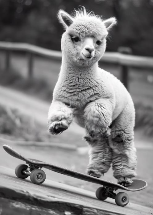Pine Stretched  Framed 3 Panels - Alpaca Skateboarding