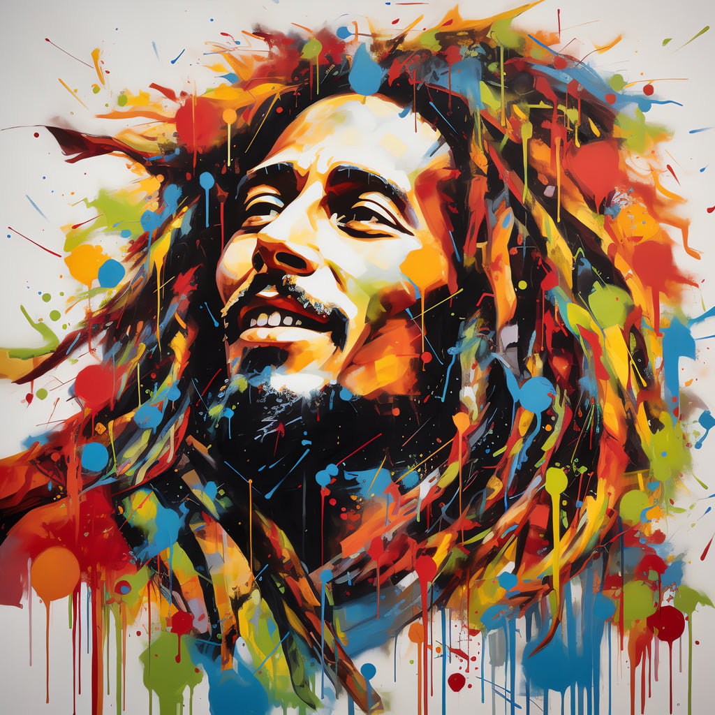 Pine Stretched  Framed 1 Panel - Bob Marley
