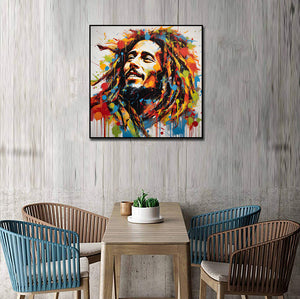Pine Stretched  Framed 1 Panel - Bob Marley
