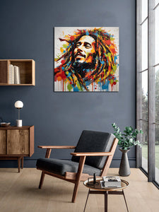 Pine Stretched  Framed 1 Panel - Bob Marley